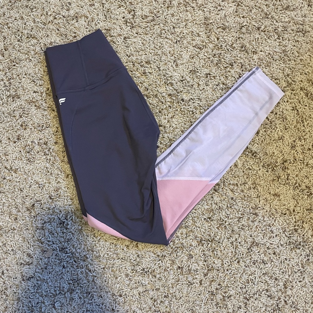 Fabletics Color Block Mesh Workout Pants - image 3
